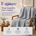 Faithlume™ ArcticWeave Ribbed Comfort Throw Blanket